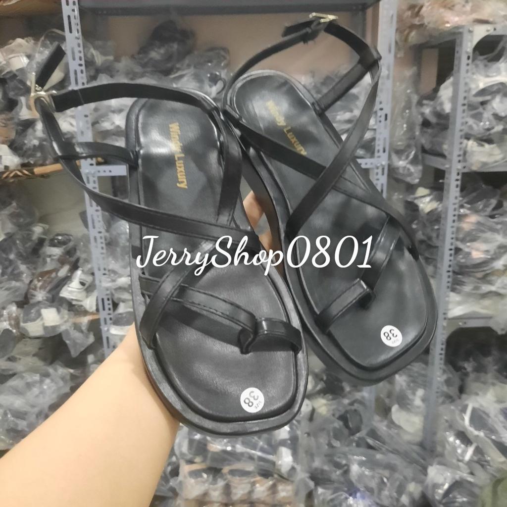 Sandal nữ cao 2p ĐẾ XUỒNG XỎ NGÓN 4 DÂY siêu xinh 2 màu