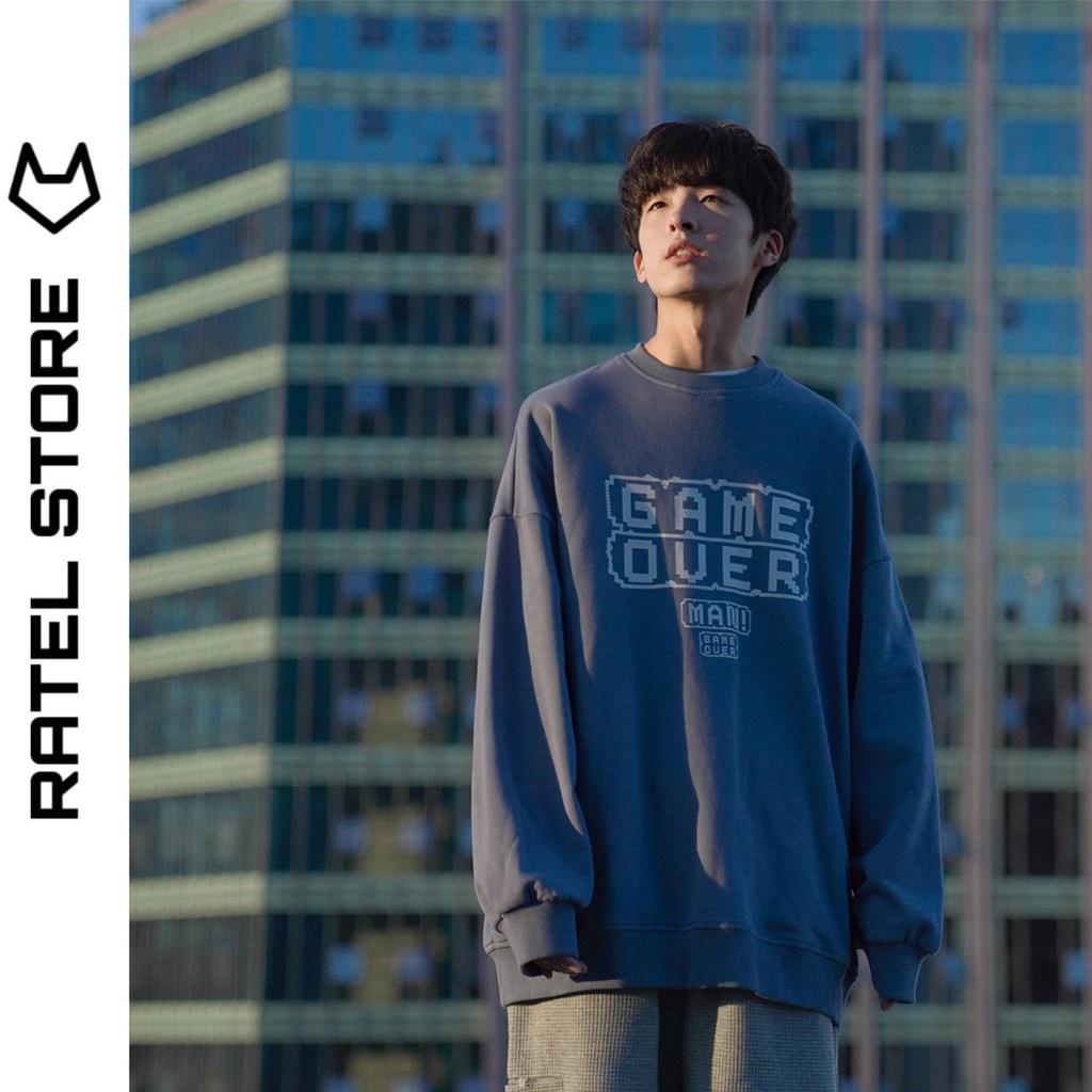 Áo Sweater Nỉ Bông Nam Nữ Game Over Thu Đông Unisex Form Rộng