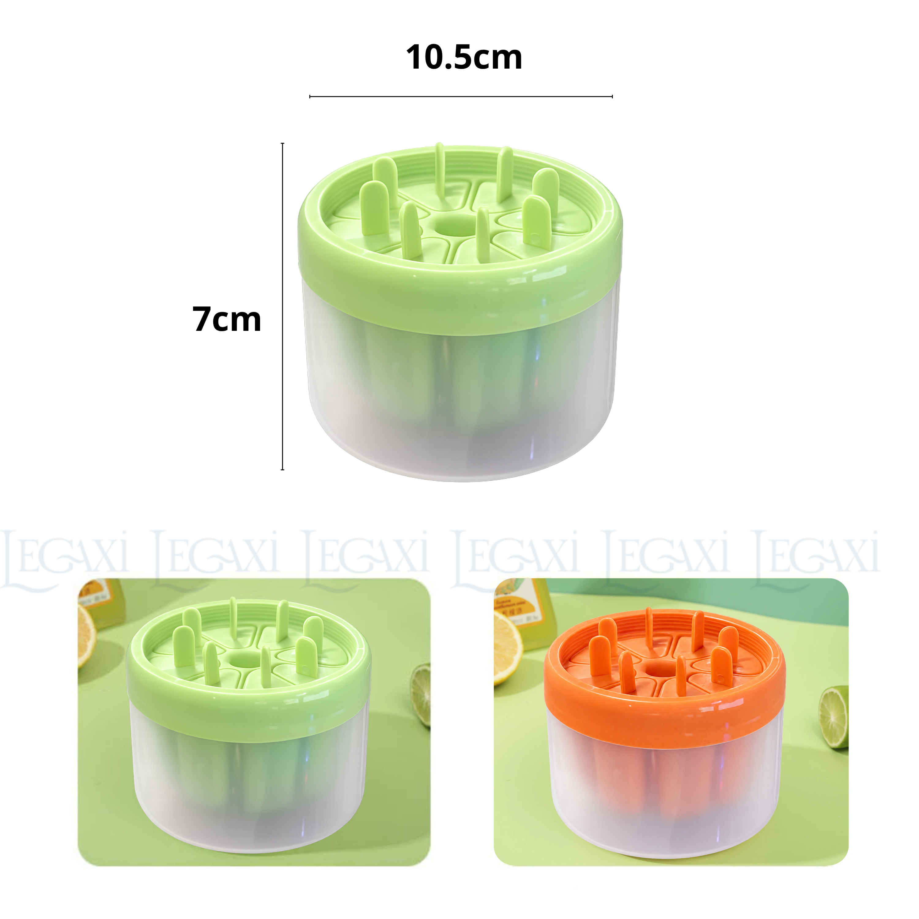 Combo 2 Khuôn Làm Kem 8 Ngăn, Tiện Lợi, An Toàn, Có Thể Tái Sử Dụng