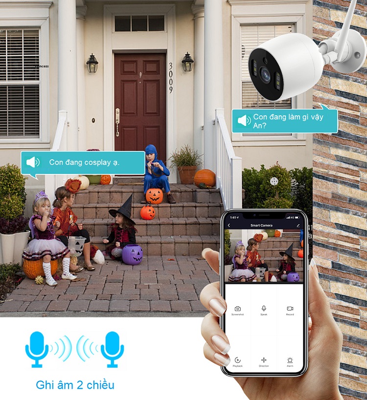 Camera wifi Smarsecur TY-1080P-V7 - Hàng nhập khẩu