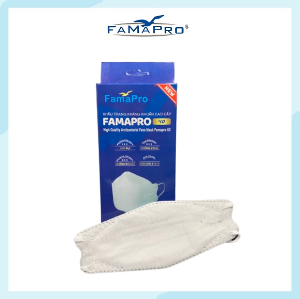 Khẩu Trang Y Tế 4D Chính Hãng Famapro - Hộp 10 cái