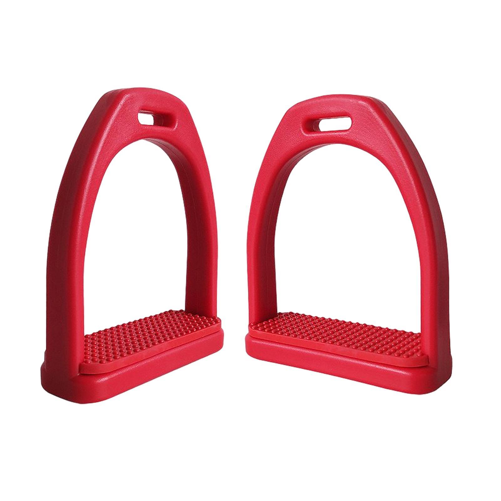 2Pcs Horse Riding Stirrups Non Slip Tool Rubber Pad for Horse Riding Outdoor