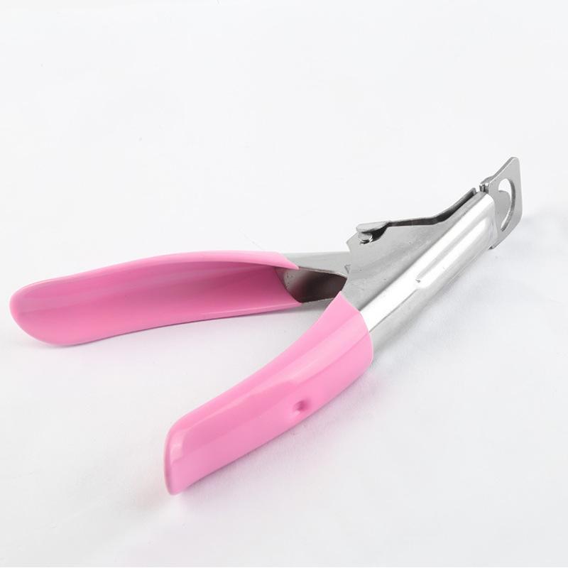 Kìm Cắt Móng Giả 12.5cm Tay Hồng, Thép Không Gỉ, Kìm Bấm Móng Giả Lực Bấm Mạnh, Làm Nail Chuyên Nghiệp Cho Salon Nữ Women