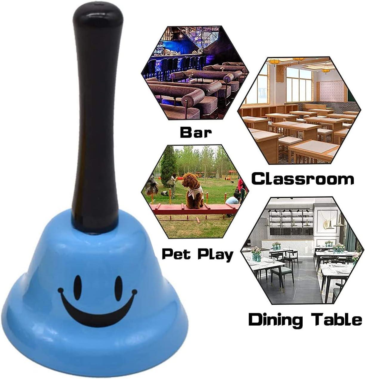 Chuông bàn 3 chiếc Chuông tiếp tân, Chuông bàn kim loại Mô hình nụ cười Chuông tay Chuông bàn cho Lễ tân khách sạn, Quán bar, Nhà bếp, Trường học, Nhà hàng, Trường Cao đẳng và Nhà kho