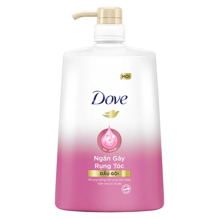 Dầu gội DOVE với Tinh chất thiên nhiên Bio-Serum ngăn rụng tóc cho tóc chắc khỏe X5 lần 880g