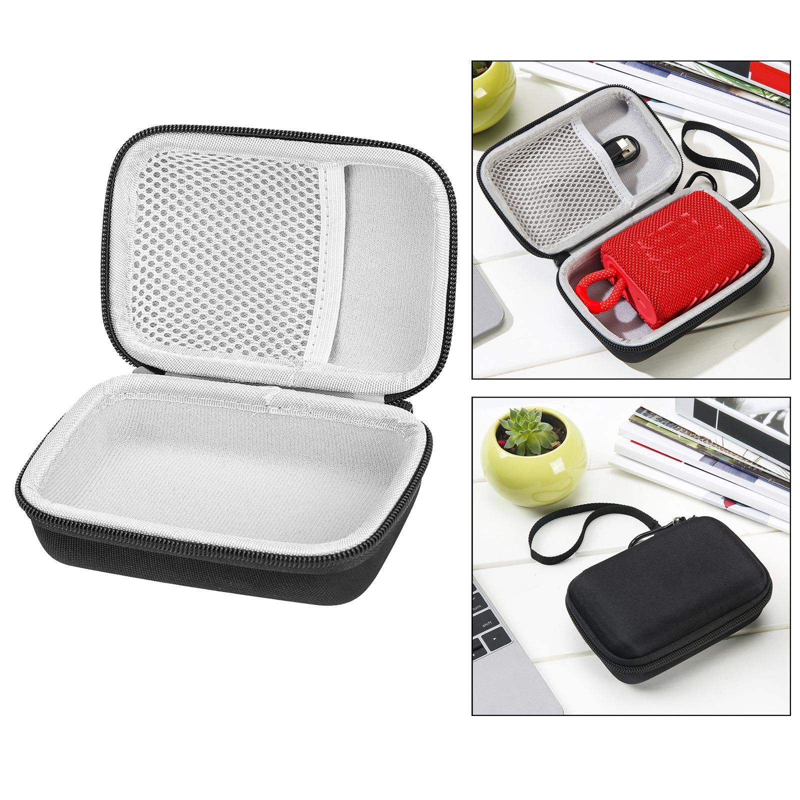 Case for GO3 Bluetooth Speaker, Hard Organizer Carry Travel Cover Storage Bag W/ Carabiner