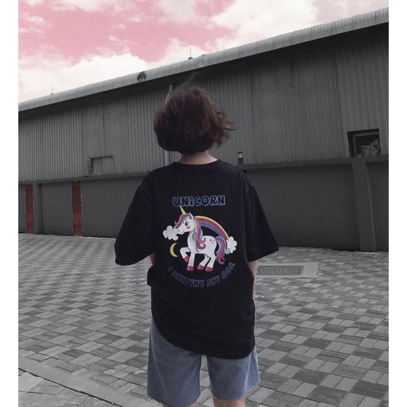 Áo thun áo phông tay lỡ Unisex UNICORN 4 màu full size M L XL THE 1992
