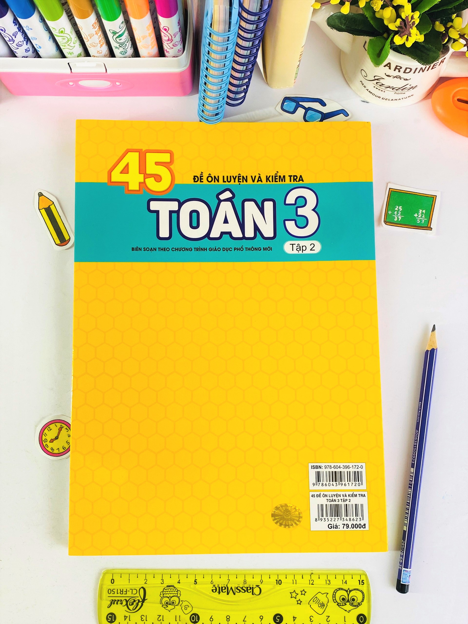 Sách - 45 Đề Ôn Luyện và Kiểm Tra Toán 3 - Biên soạn theo chương trình giáo dục phổ thông mới - ndbooks