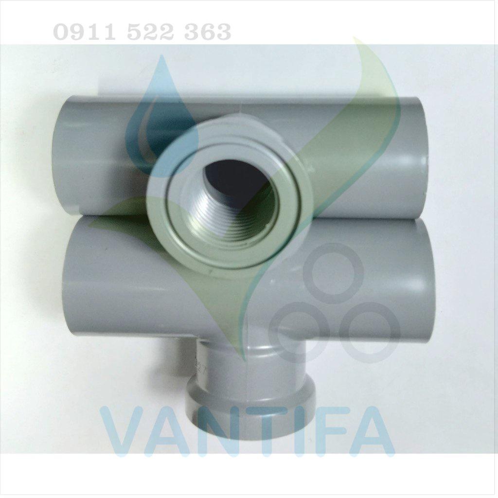 Tê uPVC 27mm ren trong 1/2&quot; (21mm)