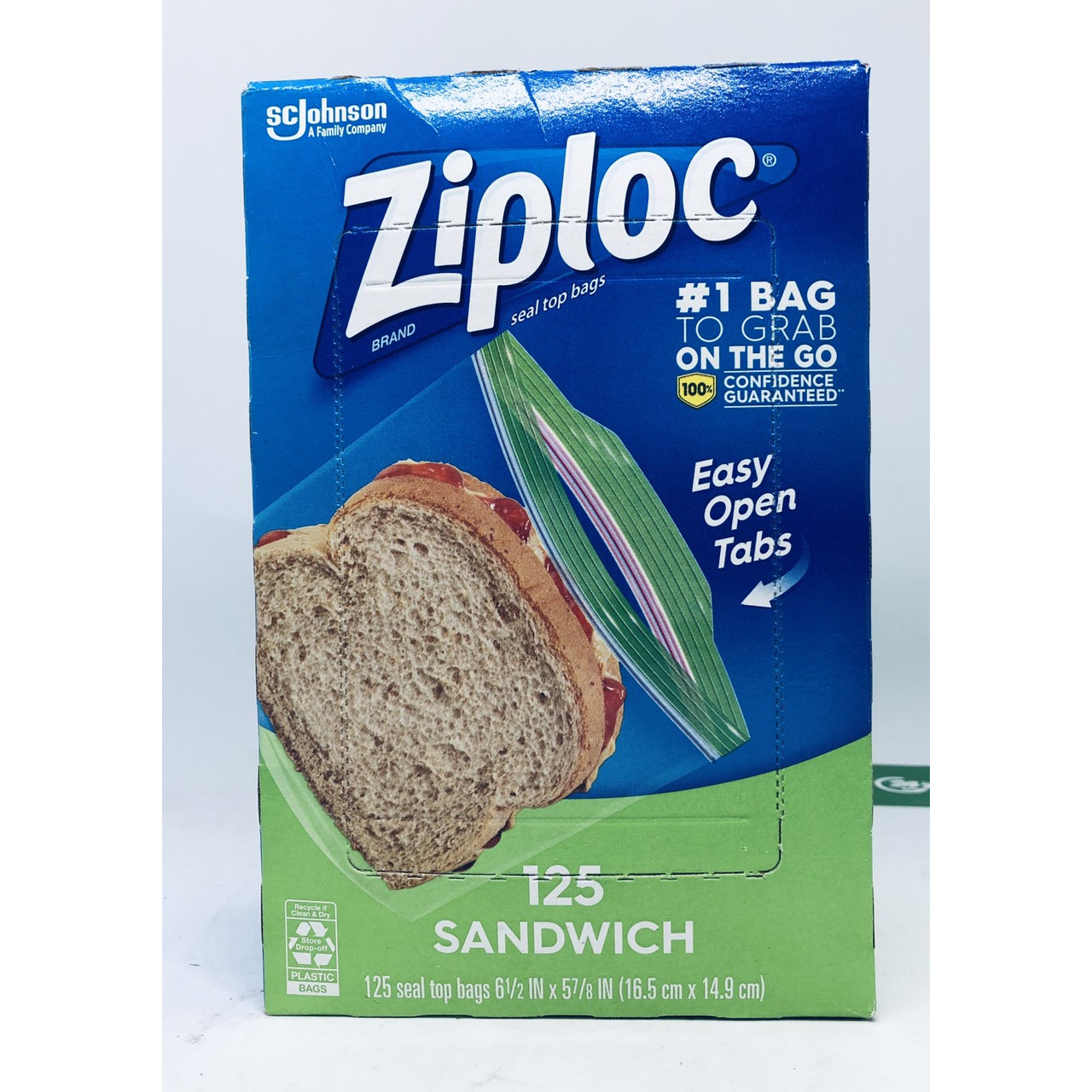 TÚI ZIPLOC ĐỰNG THỰC PHẨM CỦA MỸ ZIPLOC SANDWICH 125 TOTAL BAGS