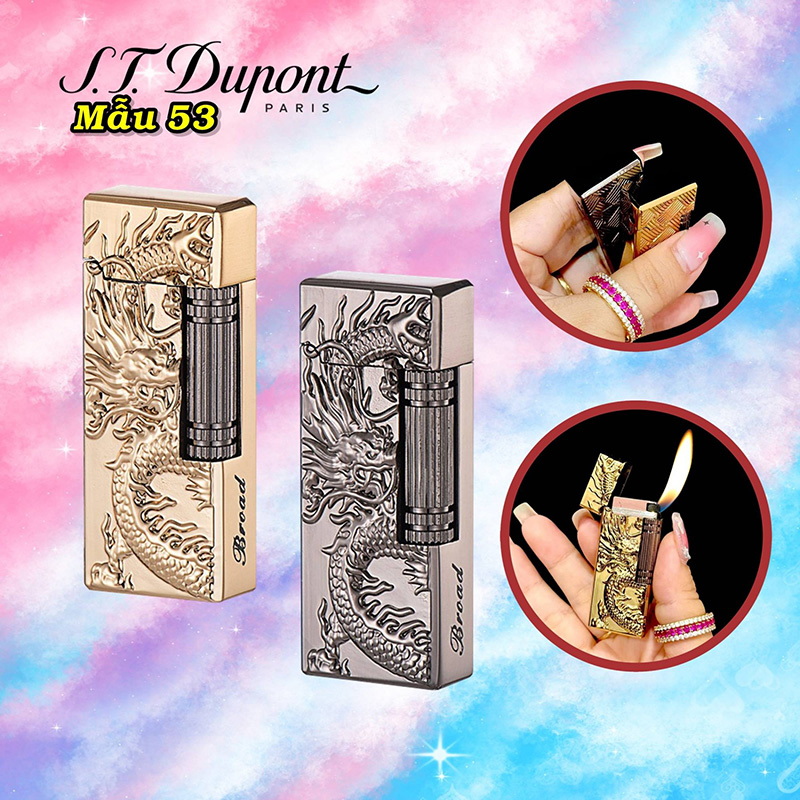 Bật Lửa Dupont Broad Hình Rồng – Xài Gas