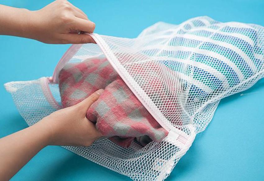 combo nhiều Túi lưới giặt đồ cho máy giặt bảo vệ quần áo chống biến dạng chất lượng tốt dây kéo lưới mịn Polyester