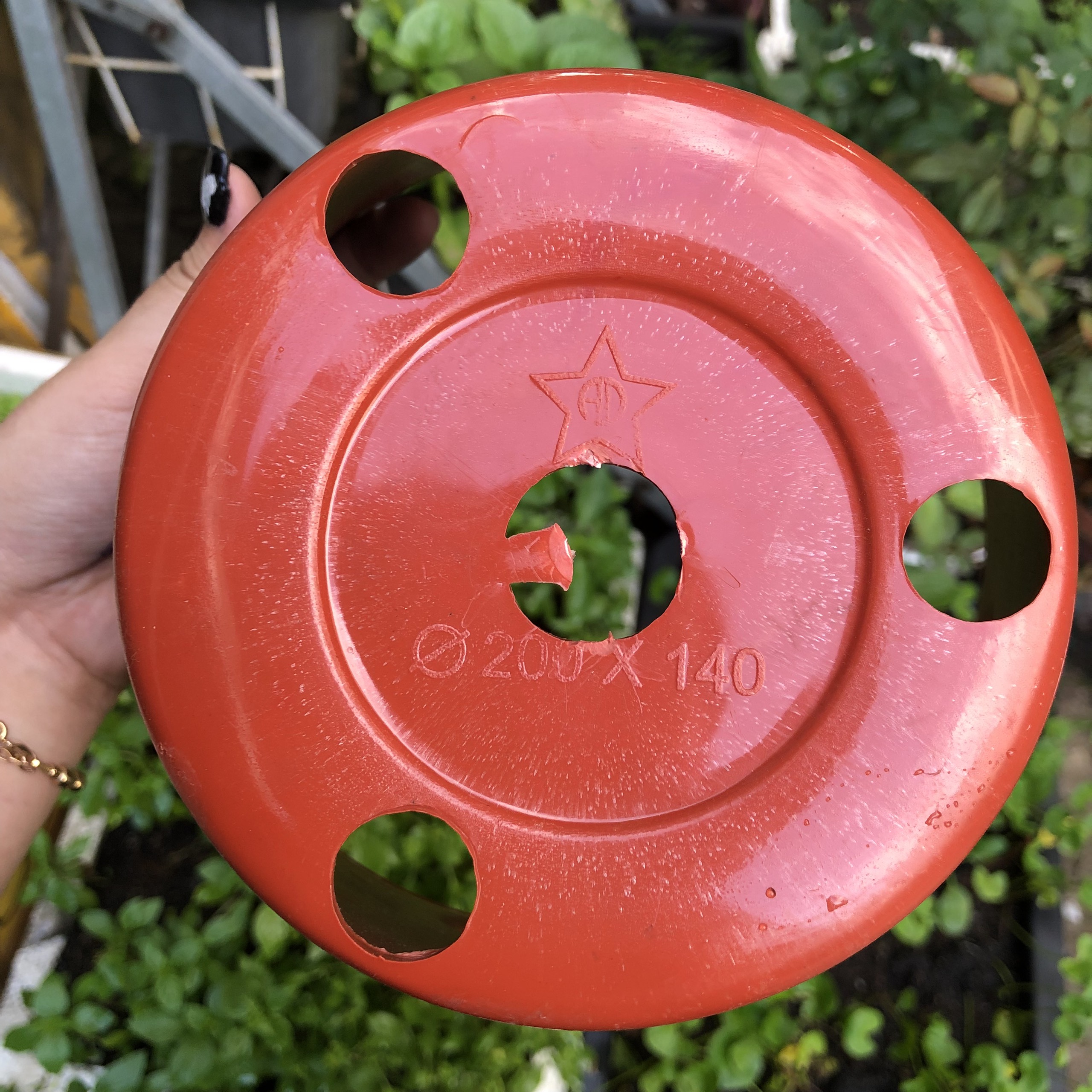 Chậu Nhựa Giả Đất Nung Trồng Hoa Lan, Cây Cảnh- 20cm
