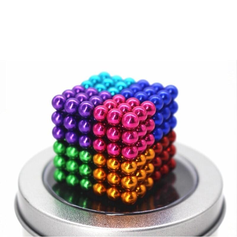 Nam châm bi 8 màu - Bucky ball 5mm , Bi nam châm tròn - bucky ball 8 màu giúp tăng khả năng tư du