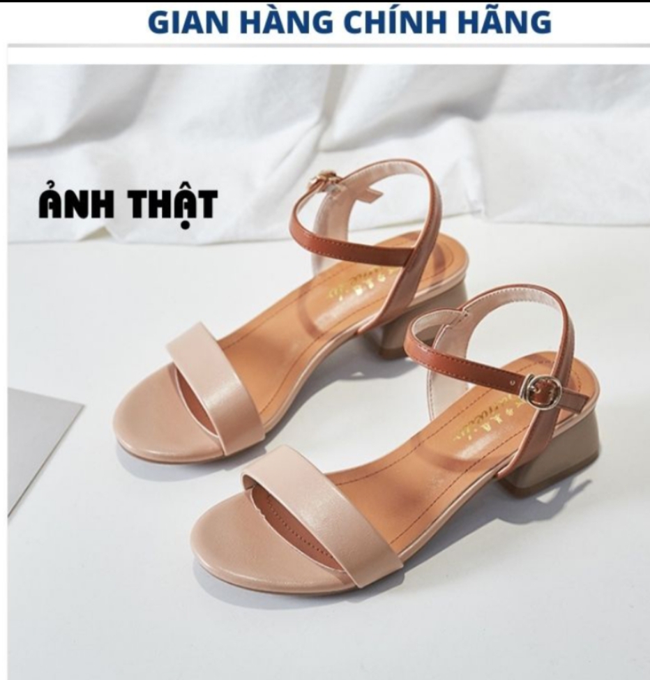 Giày sandan 3f quai bản phối màu