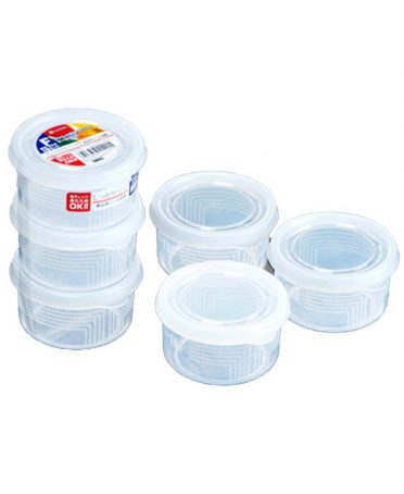 Set 3 hộp nhựa tròn 180ml nội địa Nhật Bản