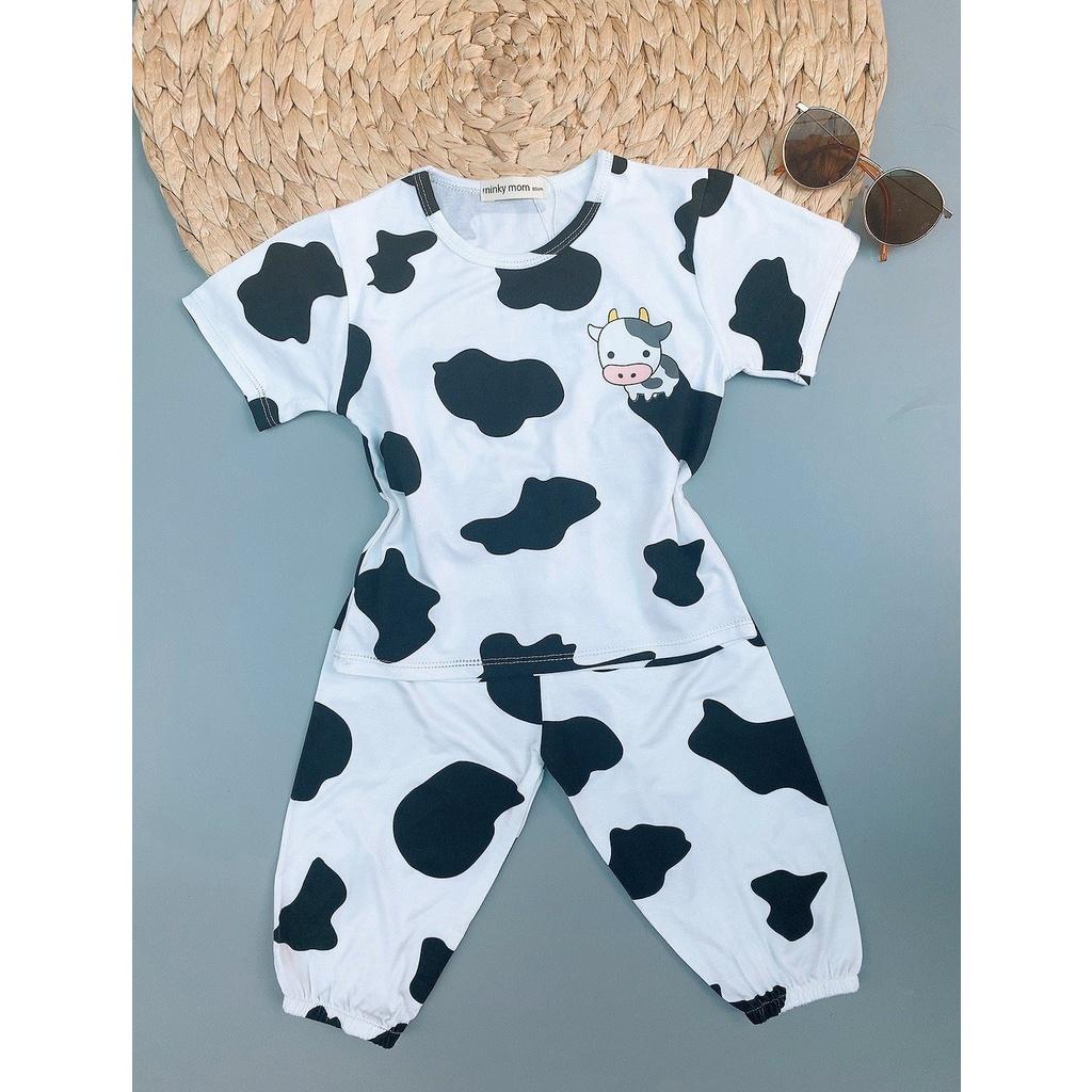 Bộ Cotton Dài Tay Cho Bé Bộ Thu Đông Dài Tay Minky Mom Cho Bé Trai Bé Gái Với Các Hình Thú Siêu Kute .