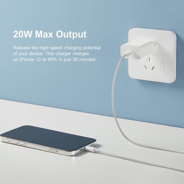 Adapter Cốc củ sạc Xiaomi Mi 20W charger (Type-C) BHR4927GL - Hàng Chính hãng