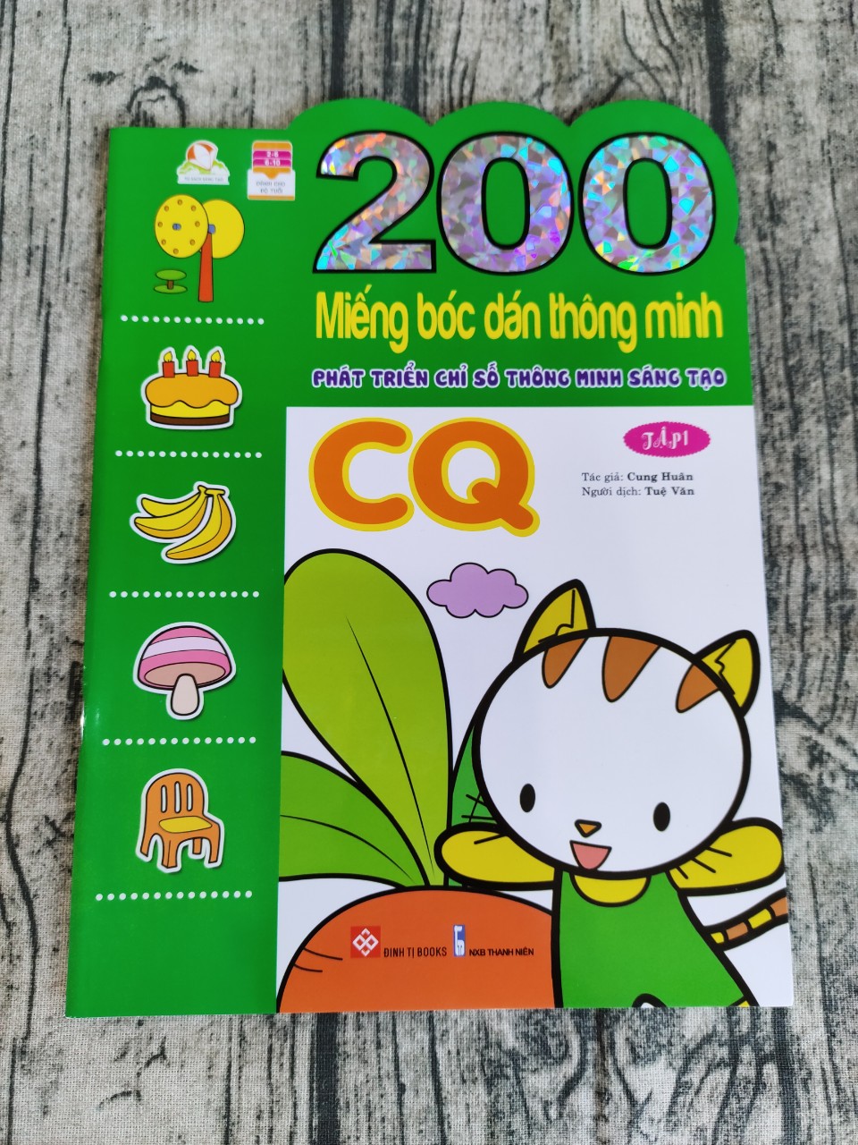 200 Miếng Bóc Dán Thông Minh- Phát triển chỉ số IQ, CQ, EQ