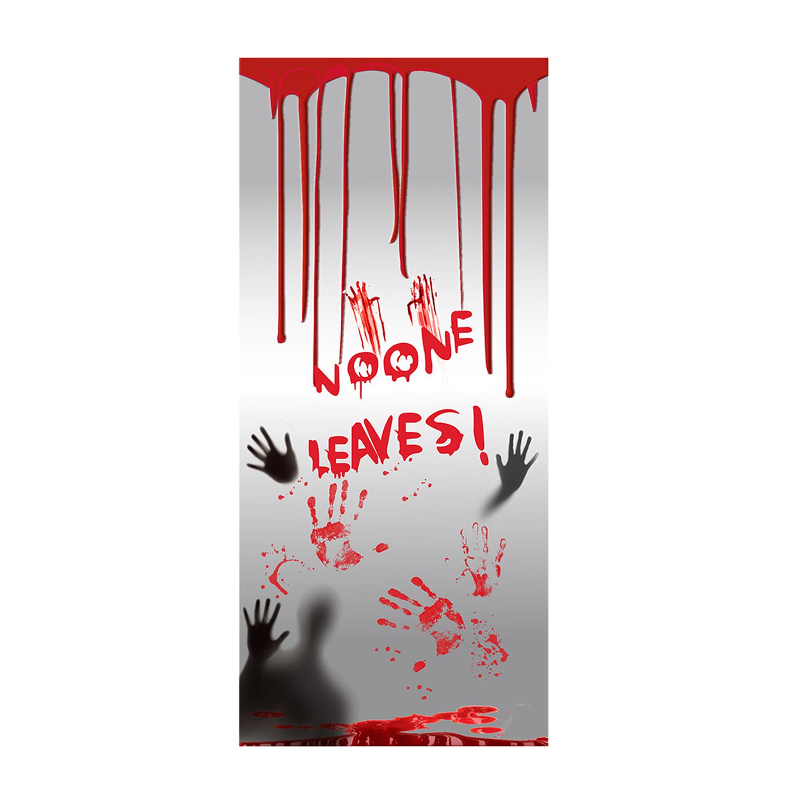 Nhãn dán cửa sổ trang trí Halloween đáng sợ