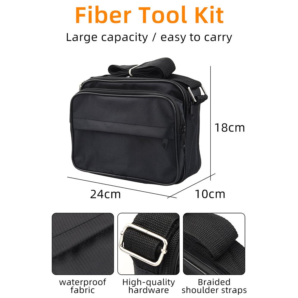 Optical Fiber Tool Set Fiber Cleaver Set Cold Contact Cutting Tool Set with Optical Power Meter Red Pen Wire Stripper