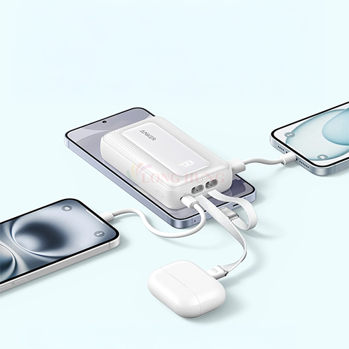 Sạc dự phòng Anker Zolo Power Bank 1USB 2Type-C 35W 10000mAh A1680C - Hàng chính hãng