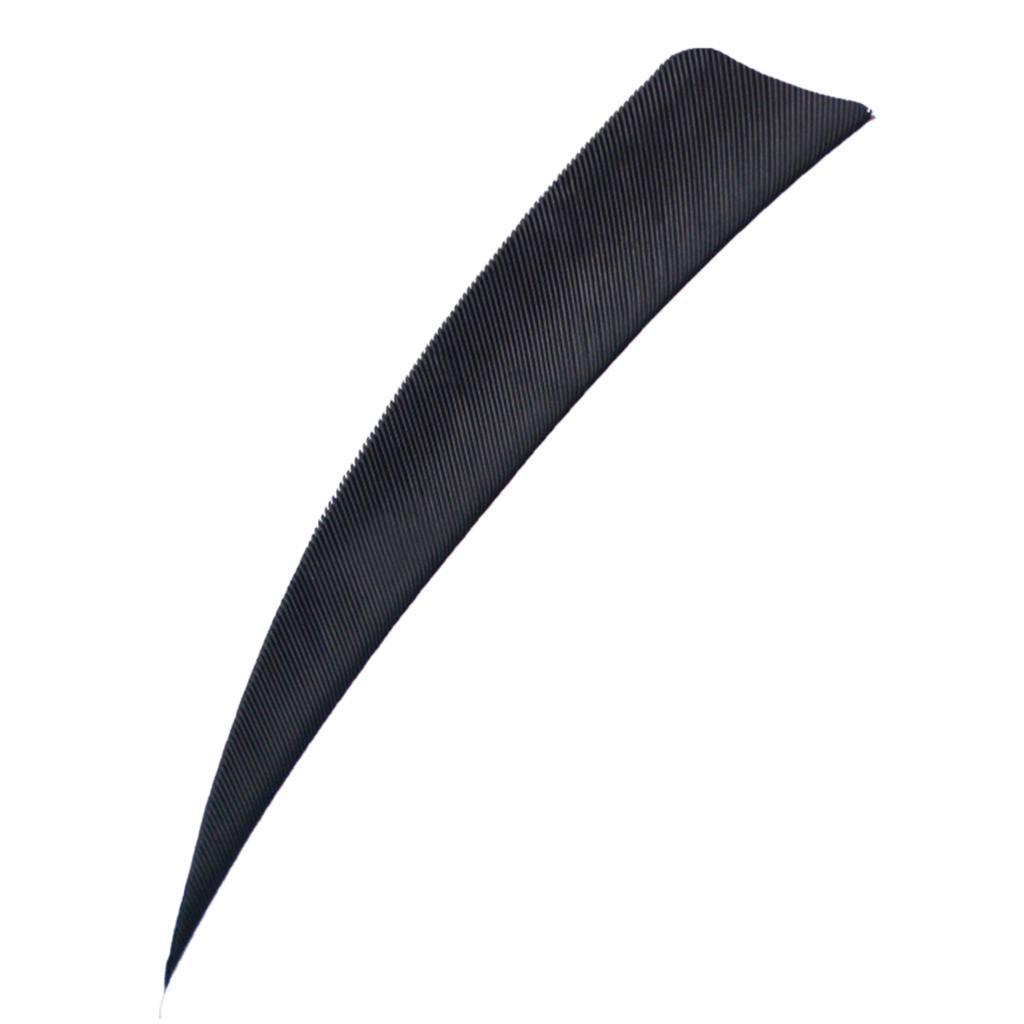 2-6pack 12 Pieces 4 Inch Archery Arrow Feathers Fletchings Vanes Black