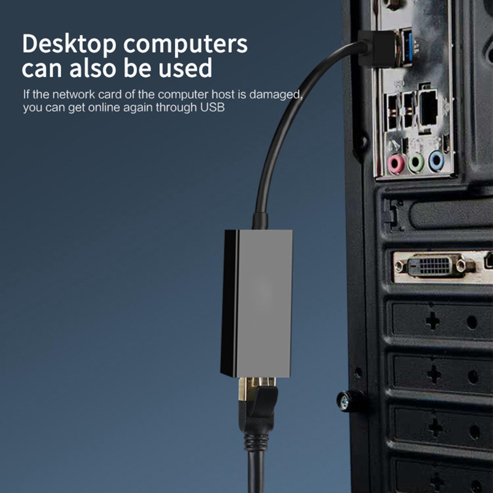 USB to Ethernet Adapter USB 3.0 to RJ45 Gigabit Ethernet Adapter Lightweight