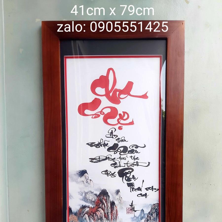 Cặp Tranh thư pháp cha mẹ và vợ chồng. Quà tặng ông bà, cha mẹ. Quà mừng tân gia , khai trương. Quà tết