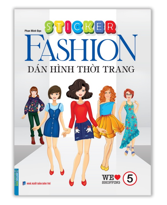 Sách - Sticker Fashion Dán hình thời trang tập 5