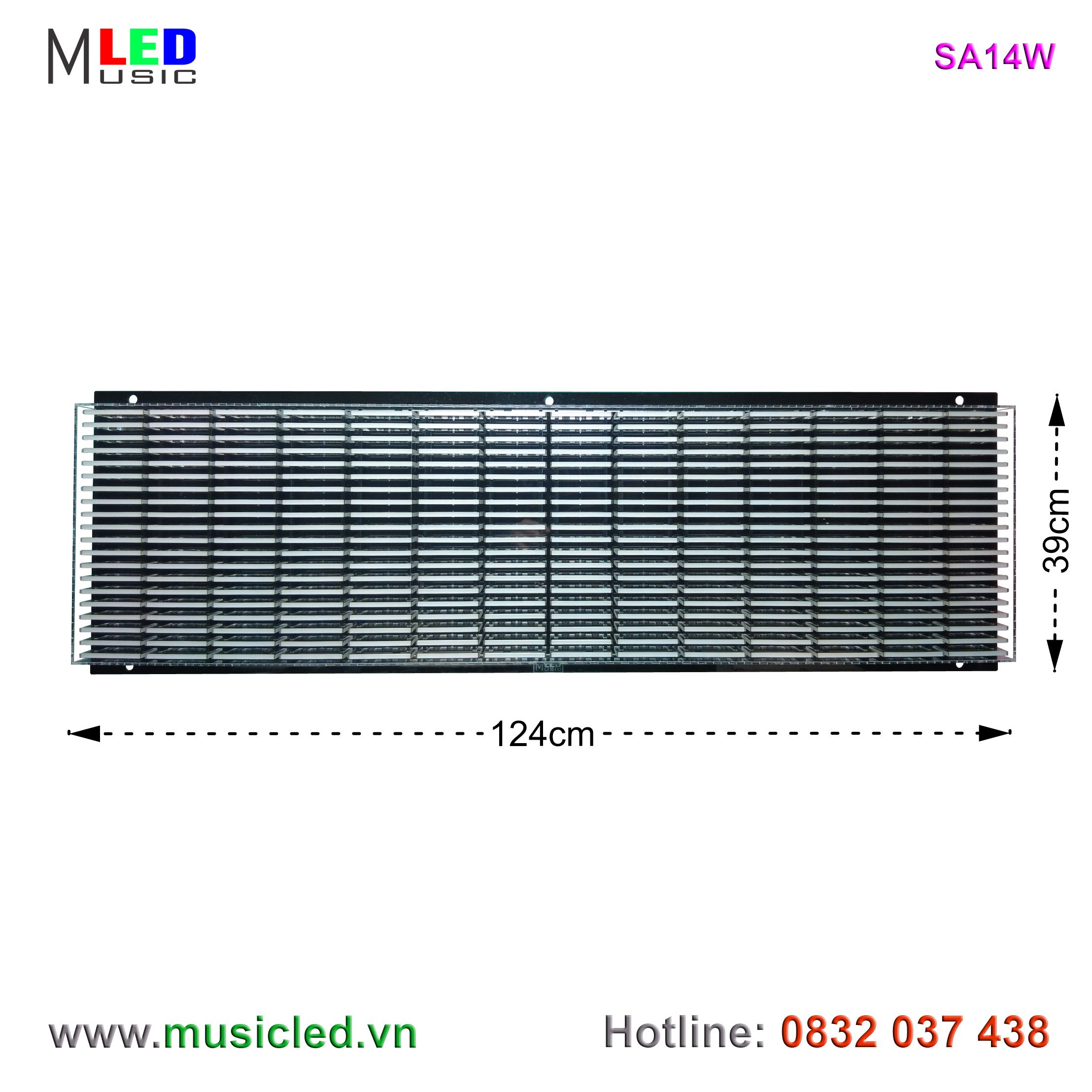 Dàn đèn Music LED nháy theo tần số nhạc 14 cột treo tường