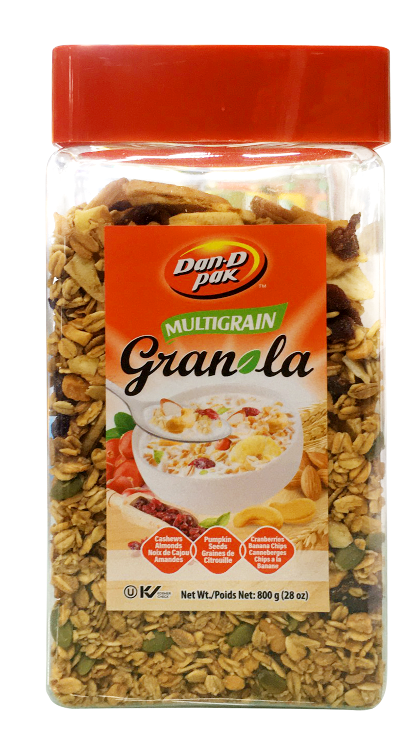 Ngũ cốc Granola Multigain dinh dưỡng buổi sáng, cung cấp năng lượng 800g Dan D Pak