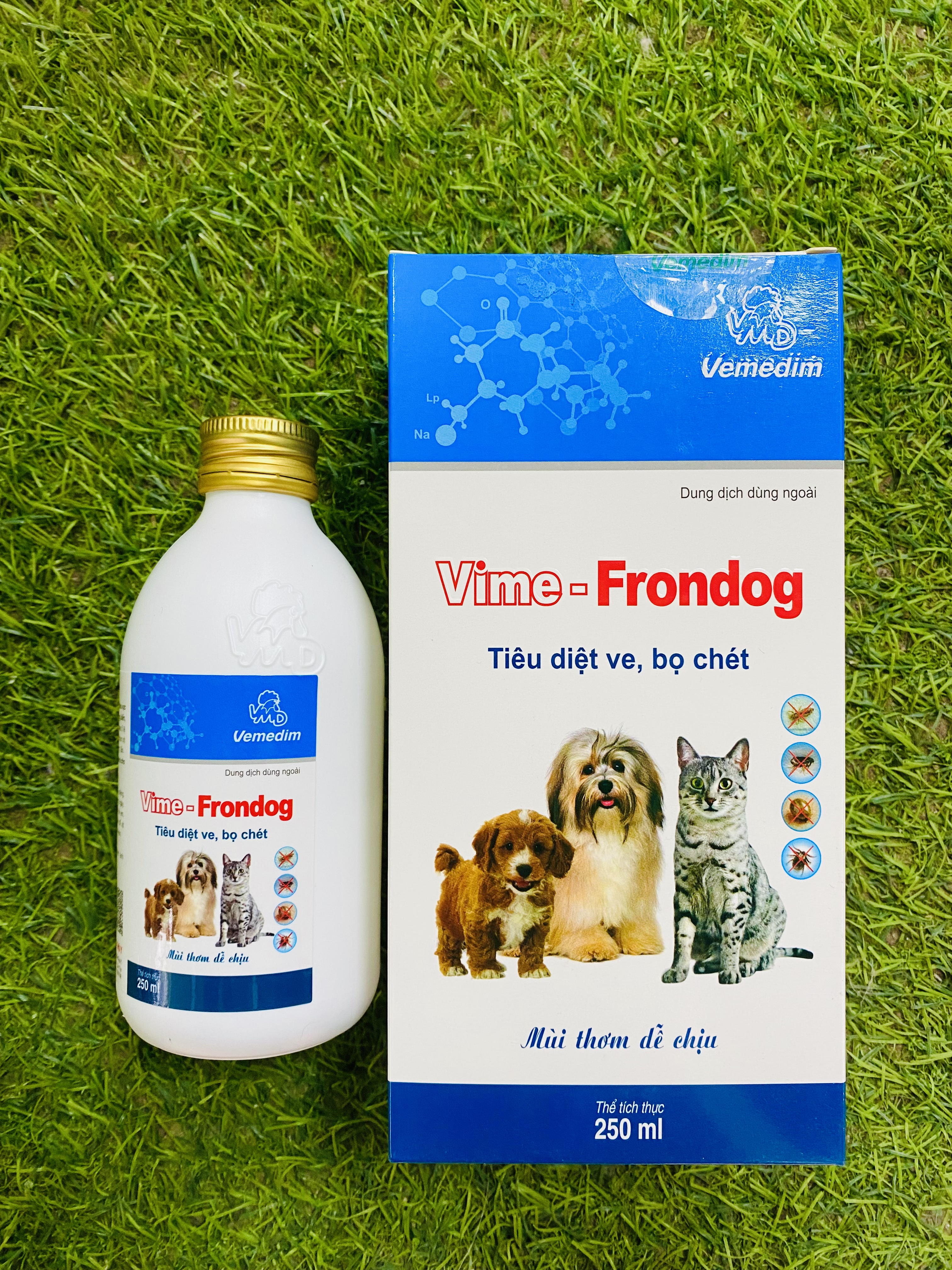 Vime- Frondog 250 ml - Th.uốc Xịt T.rị Ve, Bọ Chét Cho Chó Mèo