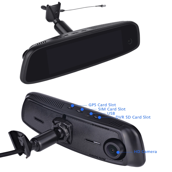 Camera hành trình cao cấp Phisung E09-3 tích hợp 3 camera, 4G, Android, Wifi - Hàng Chính Hãng