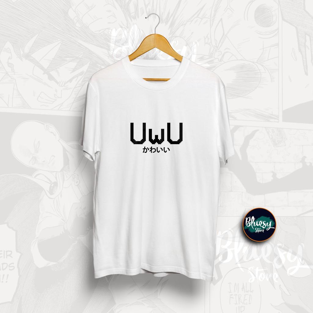 Mẫu áo thun Emoji Uwu Kawaii Japanese Emoticon Tumblr Tee Anime / Japanese Emoticon Cute Distro Anime độc chất