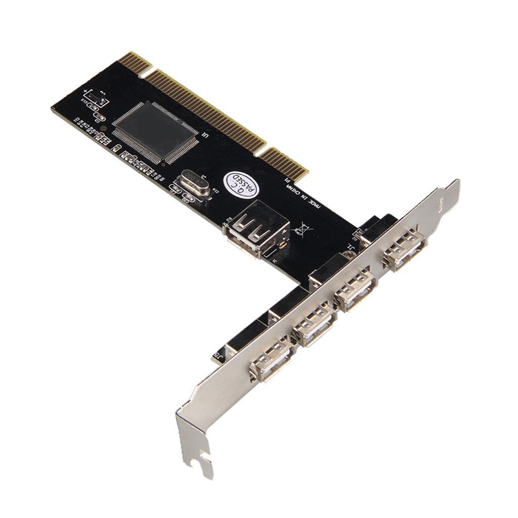 PCI to USB2.0 Multi Ports Extender Adapter USB Expansion Card for Computer