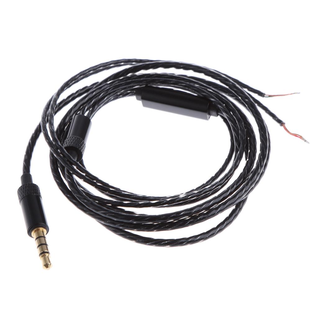 Gold Plated Plug 3.5mm AUX Update Cable OFC Audio Cord Replacement for iPhone iPad iPod DIY