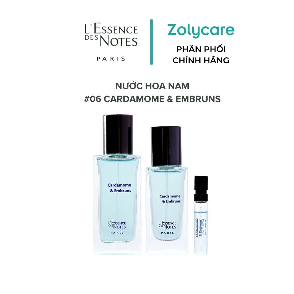 Nước Hoa Unisex L'Essence des Notes Cardamome &amp; Embruns #06 Harmony 30ml/50ml