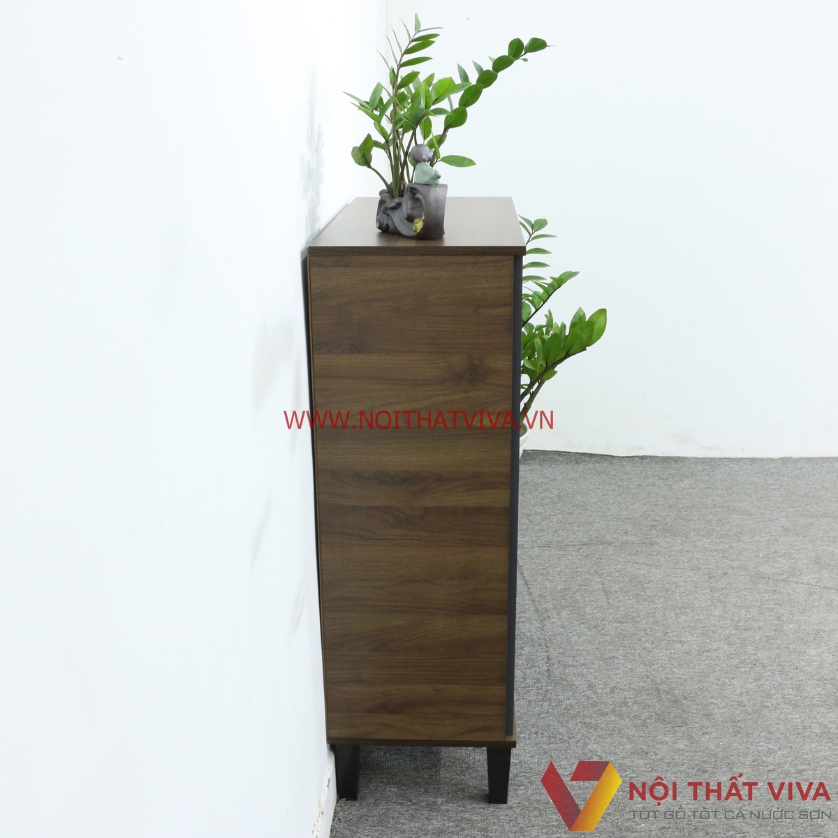 Tủ Giầy Gỗ Ép 5 Tầng Chân Cao Lắp Ráp Nhập Khẩu Hiện Đại Đẹp Tiện Dụng