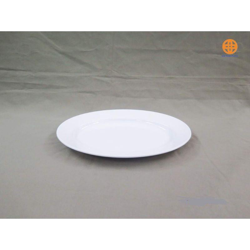 Đĩa nhựa phíp trắng bầu dục loại dày đẹp đủ size