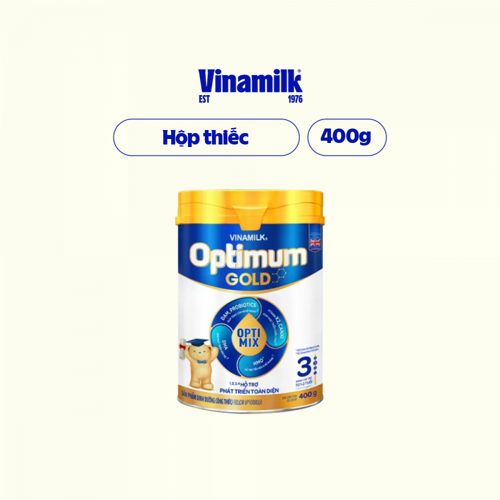 Sữa bột Optimum Gold 3 - Hộp thiếc 400g