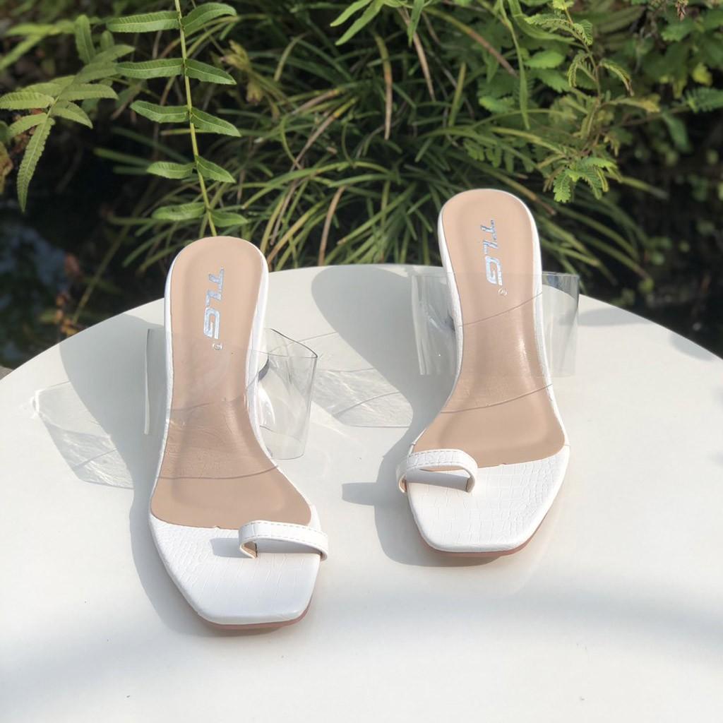 Guốc nữ siêu dễ thương hot trend  xỏ ngón quai mika 21424