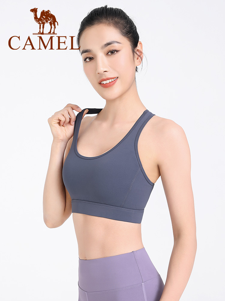 Đồ lót thể thao CAMEL của phụ nữ chống sốc tập hợp chạy áo ngực có độ bền cao hỗ trợ tập thể dục áo ngực yoga quần áo vest đẹp