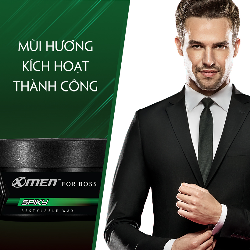 Sáp vuốt tóc X-Men For Boss Wax SPIKY - Vuốt dựng cá tính 70g