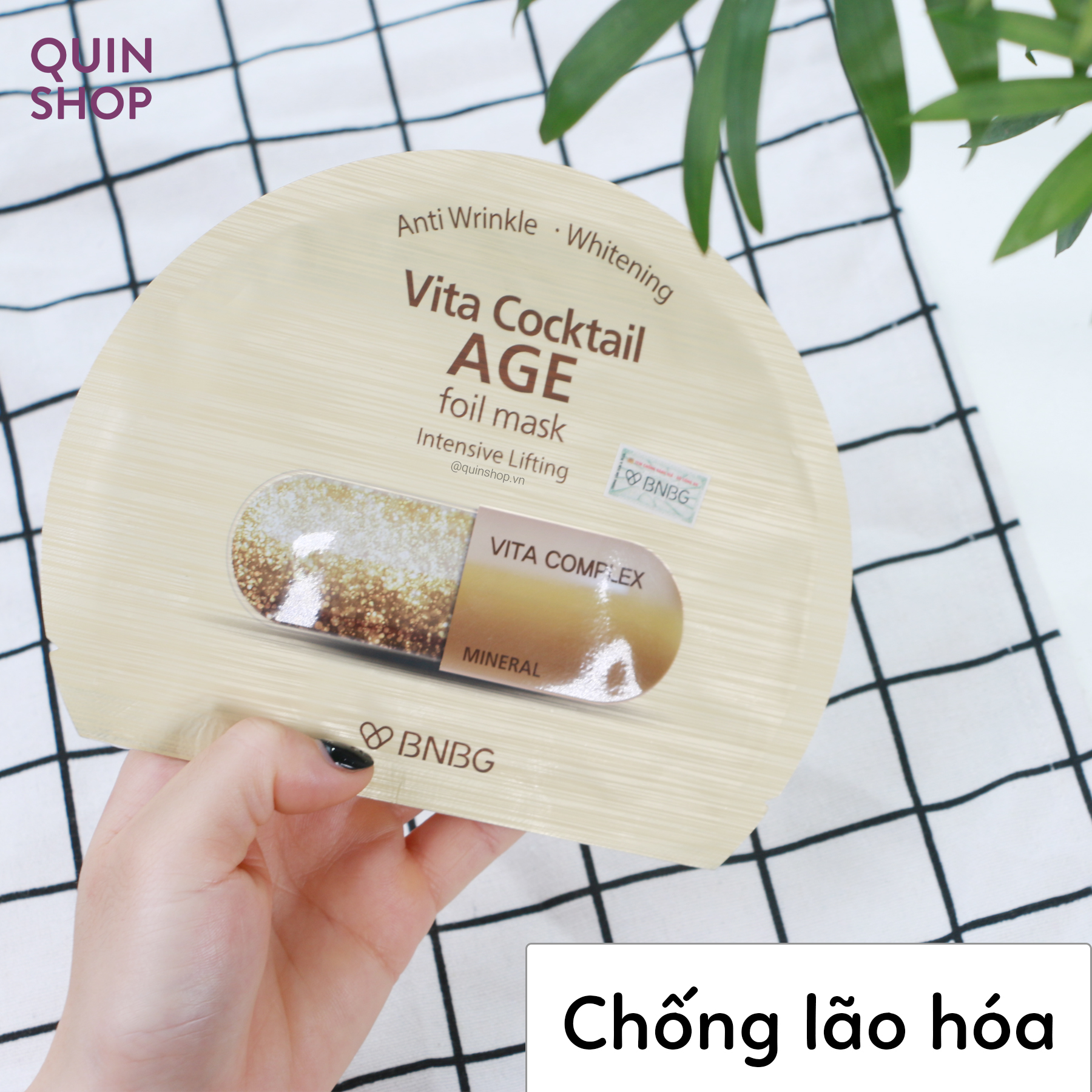 Mặt Nạ Chống Lão Hóa, Tăng Độ Đàn Hồi Banobagi Vita Cocktail Foil Mask Hàn Quốc Dành Cho Da Khô #Age
