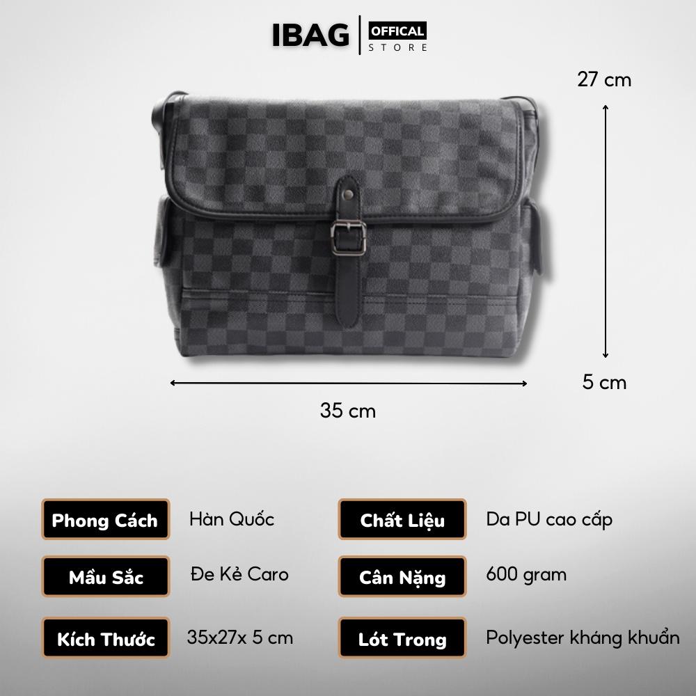 Túi đeo chéo nam nữ unisex ,Da Pu cao cấp kẻ caro,Chống thấm nước -Kiểu dáng trẻ trung, cá tính -