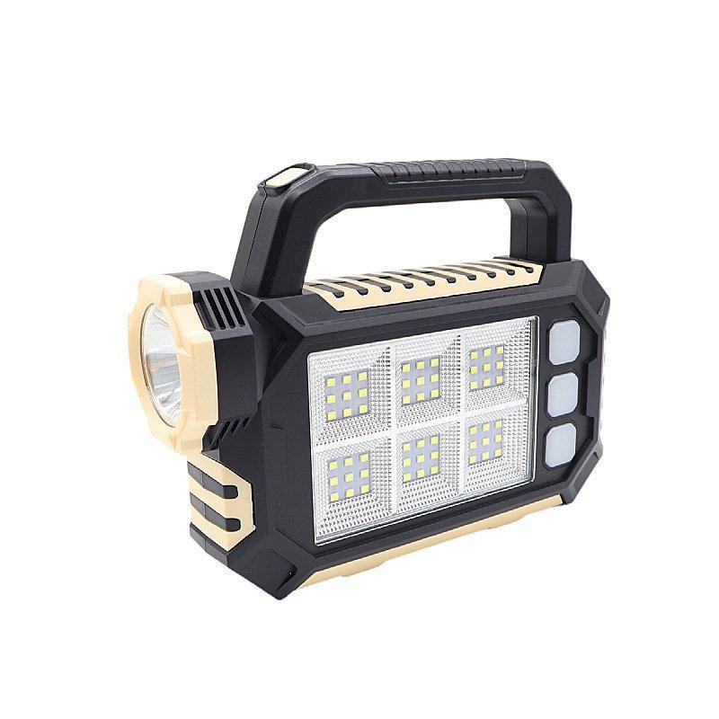 Đèn Pin Sạc Cầm Tay 3 Chế Độ Sáng Tiện Lợi Có Thêm Sạc Qua Tấm Pin Năng Lượng Mặt Trời