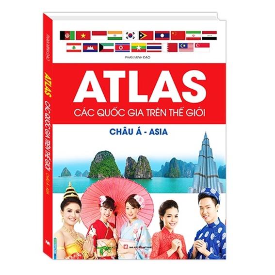 Sách - Combo 2 cuốn Atlas các quốc gia trên thế giới châu âu , châu á