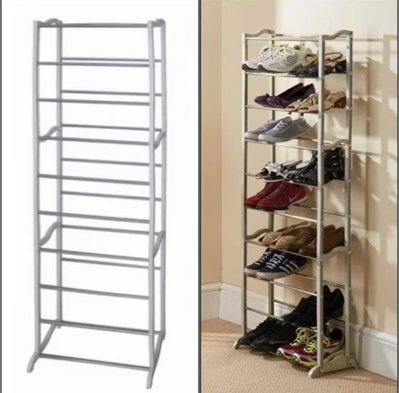 Kệ để giày dép, Giá đựng giày dép thông minh đa năng INOX 7 TẦNG