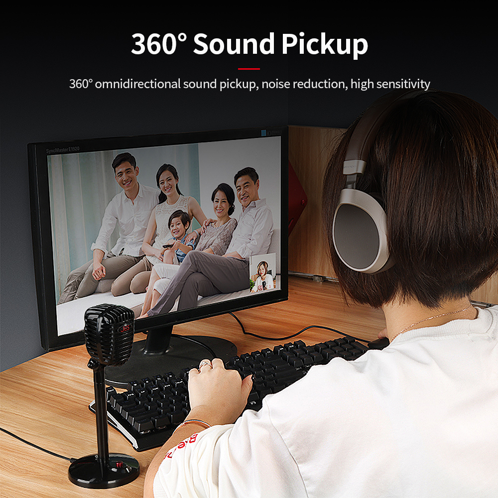 Micrô USB cho máy tính để bàn điện dung đa hướng cho cuộc họp trò chơi Live